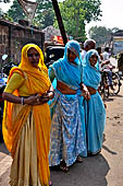 Orissa - Bhubaneswar, pilgrims, mendicants and colourful stalls near Lingaraja.