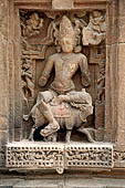 Orissa - Bhubaneswar, Brahmesvara temple. Image of Yama dikpala (guardian) of the south.