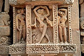 Orissa - Bhubaneswar, Brahmesvara temple. Images of dancing girls.