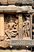 Orissa - Bhubaneswar, Brahmesvara temple. Image of Varuna the Dikpala (guardian) of the west direction.