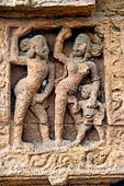 Orissa - Bhubaneswar, Brahmesvara temple. North-West Subsidiary Shrine, erotic couple