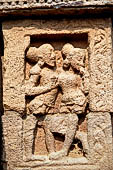 Orissa - Bhubaneswar, Brahmesvara temple. North-West Subsidiary Shrine, erotic couple