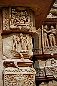 Orissa - Bhubaneswar, Brahmesvara temple. Image of sikshadana motif with a guru instructing his disciples.