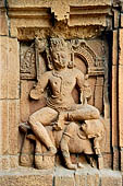 Orissa - Bhubaneswar, Brahmesvara temple. Image of Nirriti the Dikpala (guardian) of the south-west direction.