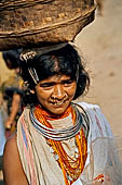 Orissa Rayagada district - people of the Dongria Kondh tribe at the Chatikona market.