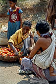 Orissa Rayagada district - people of the Dongria Kondh tribe at the Chatikona market.