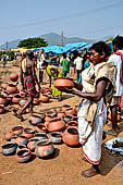 Orissa Rayagada district - people of the Dongria Kondh tribe at the Chatikona market.