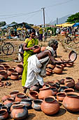 Orissa Rayagada district - people of the Dongria Kondh tribe at the Chatikona market.