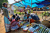 Orissa Rayagada district - people of the Dongria Kondh tribe at the Chatikona market.