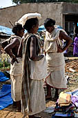 Orissa Rayagada district - people of the Dongria Kondh tribe at the Chatikona market.