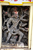 Orissa Rayagada district - Shiva temple. Image of Shiva in his wrathful aspect. 