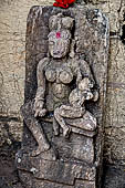 Orissa Rayagada district - Shiva temple. Images of matrika with a baby. 