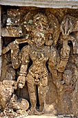 Orissa Rayagada district - Shiva temple. Image of Shiva. 