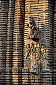 Orissa - Bhubaneswar, Chitrakarini Temple. Bho decorative motifs of the deul.