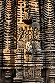 Orissa - Bhubaneswar, Chitrakarini Temple. Bho decorative motifs of the deul.