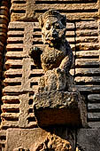 Orissa - Bhubaneswar, Chitrakarini Temple. Decorative motifs of the deul.