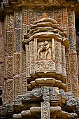 Orissa - Bhubaneswar, Chitrakarini Temple. Decoration with miniature shrines.