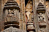 Orissa - Bhubaneswar, Chitrakarini Temple. Decoration with miniature shrines.