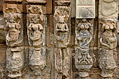 Orissa - Bhubaneswar, Chitrakarini Temple. Latticed window of the Jagamohana.