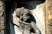 Hirapur - the Sixtyfour Yoginis Temple, detail of the head of Yogini n 48.