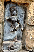 Hirapur - the Sixtyfour Yoginis Temple, Yogini n 8 (clockwise), two armed mounted on an elephant.