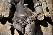 Hirapur - the Sixtyfour Yoginis Temple, detail of Yogini n 51 (clockwise) note the sacred thread.