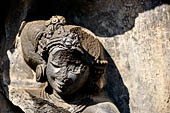 Hirapur - the Sixtyfour Yoginis Temple, head detail of Yogini n 48 (clockwise).