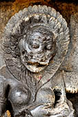 Hirapur - the Sixtyfour Yoginis Temple, detail of the lion faced Yogini n 26 (clockwise).