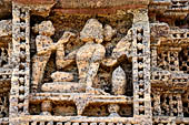 Orissa - Konarak - The Sun Temple, the hall of offerings (bhoga mandapa) also called nata-mandir (hall of dancers) because of the multitude of carvings of musicians and dancers 