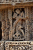 Konarak - Orissa. The Sun Temple, decorations of the platform. 