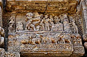 Konarak - Orissa. The Sun Temple, decorations of the platform. 