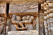 Konarak - Orissa. The Sun Temple, decorations of the platform. 