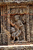 Konarak - Orissa. The Sun Temple, decorations of the platform. 