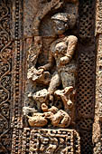 Konarak - Orissa. The Sun Temple, decorations of the platform. 