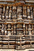 Konarak - Orissa. The Sun Temple, decorations of the platform. 