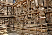 Konarak - Orissa. The Sun Temple, the richly decorated 4 m high platform of the jagamohana-deul complex. 