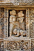 Konarak - Orissa. The Sun Temple, decorations of the platform. 