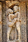 Konarak - Orissa. The Sun Temple, decorations of the platform. 