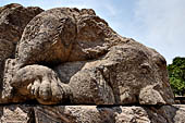 Orissa - Konarak - The Sun Temple. Remnants of statues in the temple compound. 