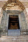 Orissa - Konarak - The Sun Temple. Eastern doorjamb the only one still in situ. 