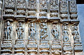 Orissa - Konarak - The Sun Temple. Chlorite stone doorjambs of the eastern doorframe decorated with Dwara Sakhas. 