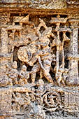 Orissa - Konarak - The Sun Temple. decorations of the Jagamohan. 