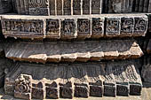 Orissa - Konarak - The Sun Temple. Detail of the decoration of the Mayadevi temple (formerly dedicated to Surya's wife Chayadevi, the goddess of the shadow).