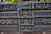 Konarak - Orissa. The Sun Temple, fragments of the chlorite doorframes.