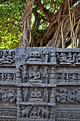 Konarak - Orissa. The Sun Temple, fragments of the chlorite doorframes.