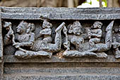 Konarak - Orissa. The Sun Temple, fragments of the chlorite doorframes.