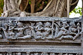 Konarak - Orissa. The Sun Temple, fragments of the chlorite doorframes.