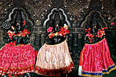 Orissa - Konarak - The Navagrahas stone architrave inside the small temple of the nine planets. 