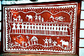 Orissa Koraput district - Wall paintings in a village close Koraput. 