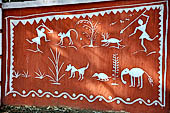 Orissa Koraput district - Wall paintings in a village close Koraput. 